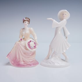 2pc Coalport Figurines, Lady in Lace and Zelda