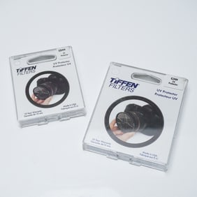 2pc Tiffen UV Protector Camera Lens Filters