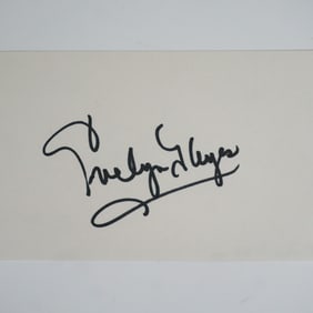 Evelyn Keyes Signed Card with COA