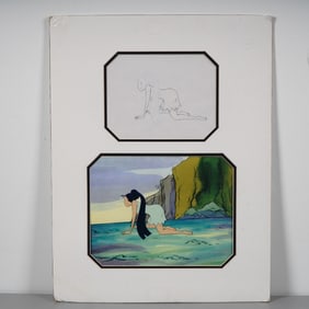The Little Mermaid Animation Cel & Original Drawing, HBO Production