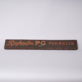 Raybestos PG Fan Belts Metal Display Sign