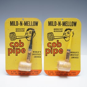 2pc Buescher's Mild-N-Mellow Missouri Cob Pipes