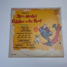 RCA Victor Records Fiddler on the Roof Broadway Cast Recording Vinyl Record