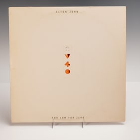 Geffen Records Elton John Vinyl Record, Too Low for Zero