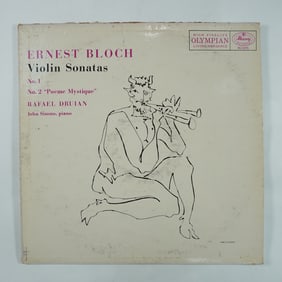 Ernest Bloch Violin Sonatas Vinyl Record, Rafael Druian & John Simms