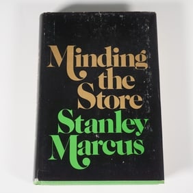 Stanley Marcus Signed Book, Minding the Store