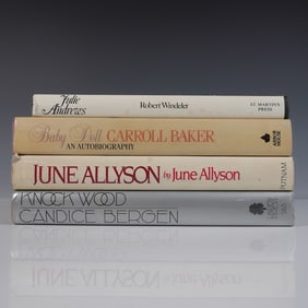 4 Hollywood Biographies Hardcover Books