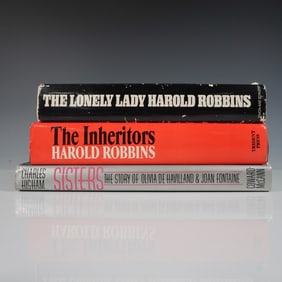 3 Biography & Fiction Hardcover Books