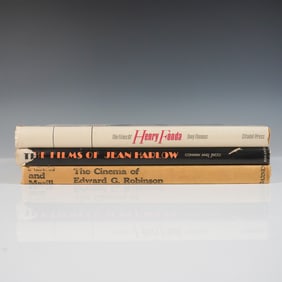 3 Hollywood Cinema Books, Films of Fonda, Harlow, Robinson