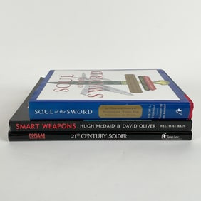 3pc Military and Weaponry History Book Collection