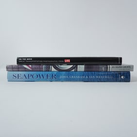 3pc Transportation and Naval Power History Book Collection