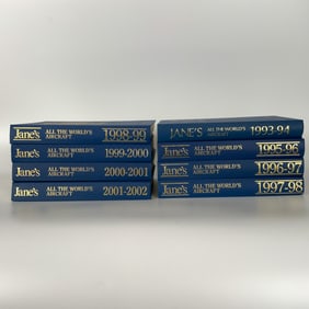 8 Jane All the Worlds Aircraft Reference Books 1993-2002