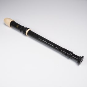 LMI Black Plastic Soprano Recorder with Case