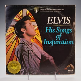 RCA Records Elvis Presley Vinyl Record, His Songs of Inspiration