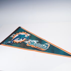 Miami Dolphins WinCraft Sports Pennant with Signature
