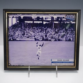 Duke Snider Photograph Framed - 1955 World Series Commemorative