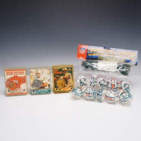 4pc Miami Dolphins Memorabilia with Lights and Coins