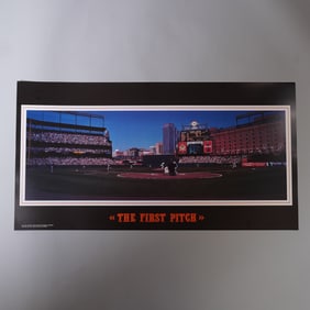 The First Pitch Print, Camden Yards Opening Game