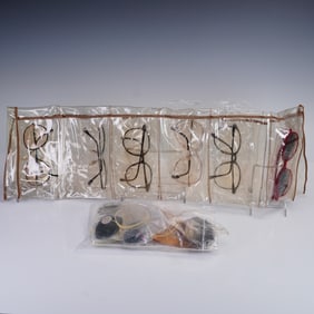 6pc Eyeglasses with Assorted Replacement Lenses and Nose Pads