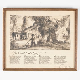 Edgar A. Guest Framed Print, The Good Little Boy