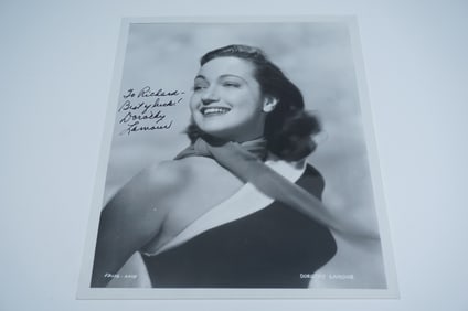 Dorothy Lamour Autographed Vintage Photograph