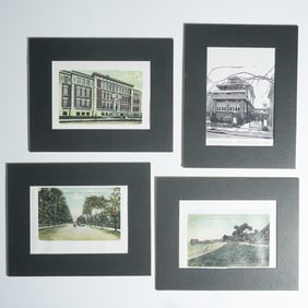 4pc Bensonhurst Brooklyn Historic Print Lot