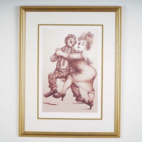Barry Leighton-Jones, Limited Edition Lithograph, Dancing Couple, Signed
