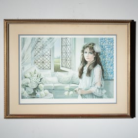 Pati Bannister, Limited Edition Lithograph Window Seat, Signed