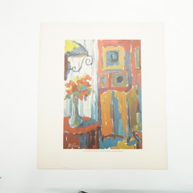 L. Vias Lithograph, Interior, Numbered Edition