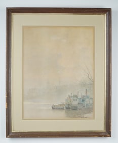 After Paul Sawyier, Limited Edition Lithograph on Paper, Misty Evening