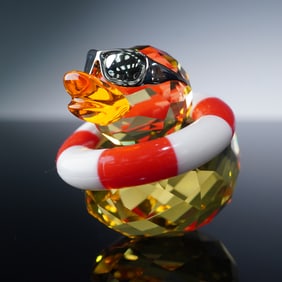 Swarovski Crystal Happy Duck Figurine, Sunny Sam