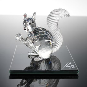Swarovski Crystal SCS 10th Anniversary Figurine, Squirrel