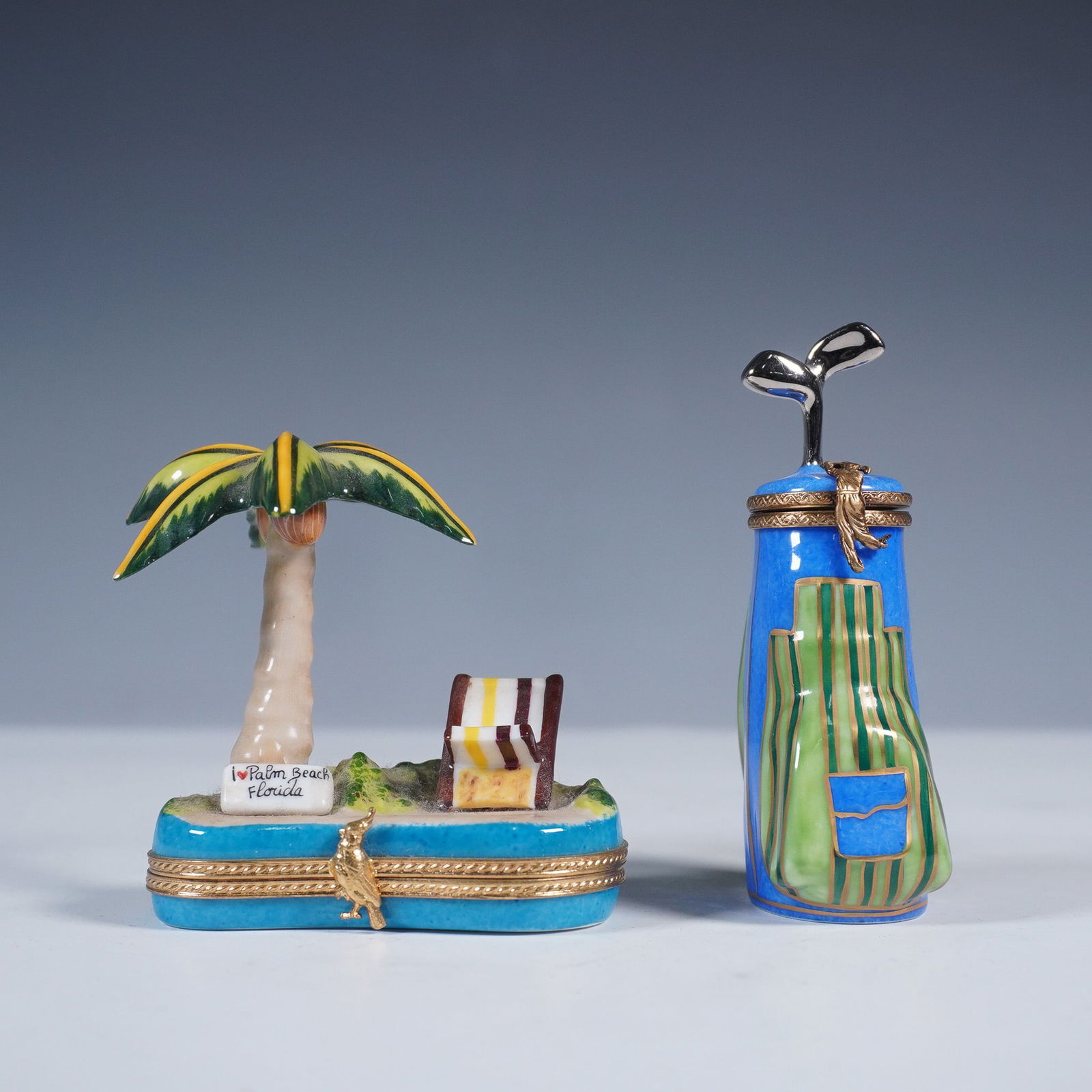 2pc Rochard and Sinclair Limoges France Treasure Boxes (1 of 8)