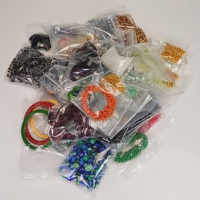 Lot of Assorted Beads and Costume Jewelry