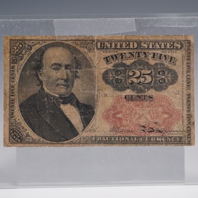 1874 25 Cents "Fractional Currency" 5th Series Banknote