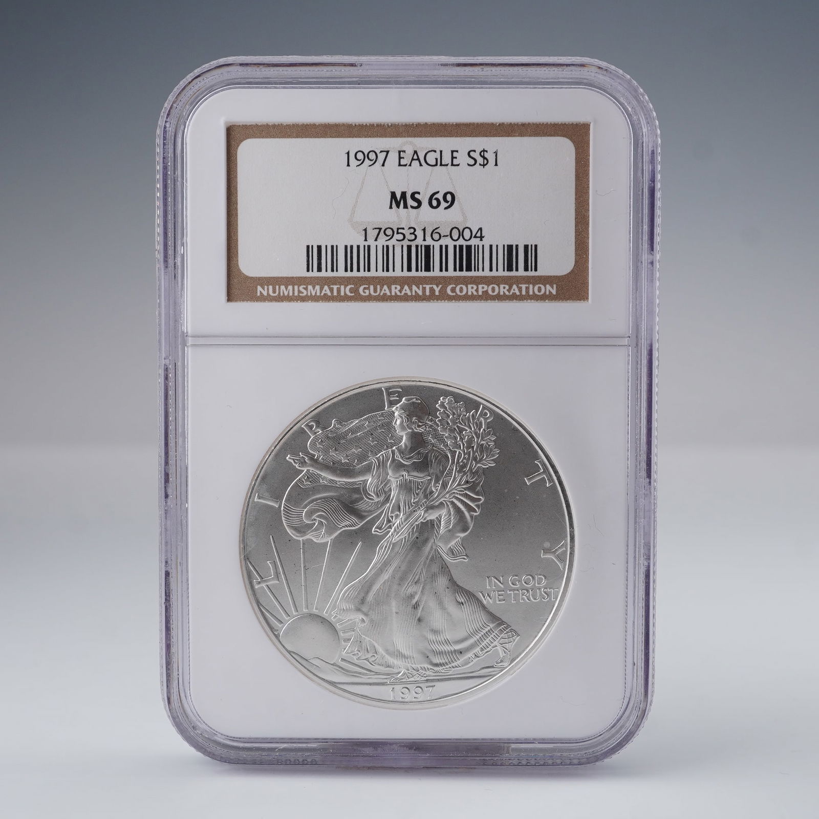 1997 American Eagle Silver Dollar MS69 NGC Graded Coin (1 of 4)