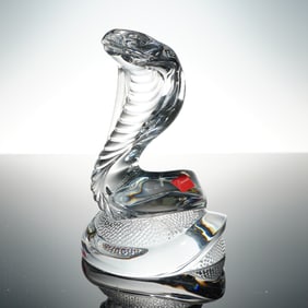 Baccarat Crystal Figurine, Bellagio Snake