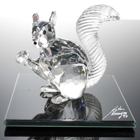 Swarovski Crystal SCS 10th Anniversary Figurine, Squirrel