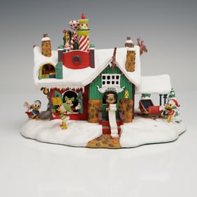 The Danbury Mint Disney Winter Wonderland Figurine, Santa's Workshop