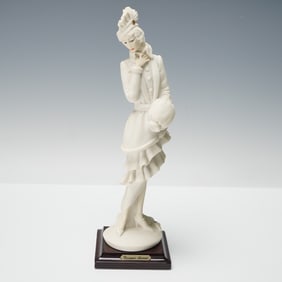 Giuseppe Armani Cold-Cast Porcelain Figurine, Lady with Muff