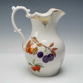 Royal Worcester Porcelain Pitcher, Evesham