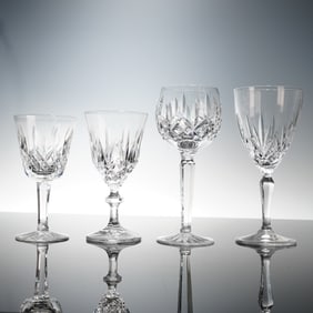 4pc Waterford Crystal Wine and Water Glasses