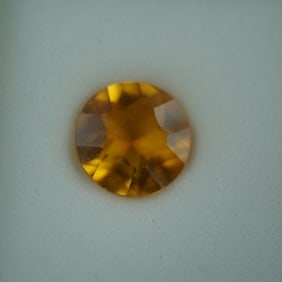 3.00 CT Citrine Texas Star Round Cut Gemstone