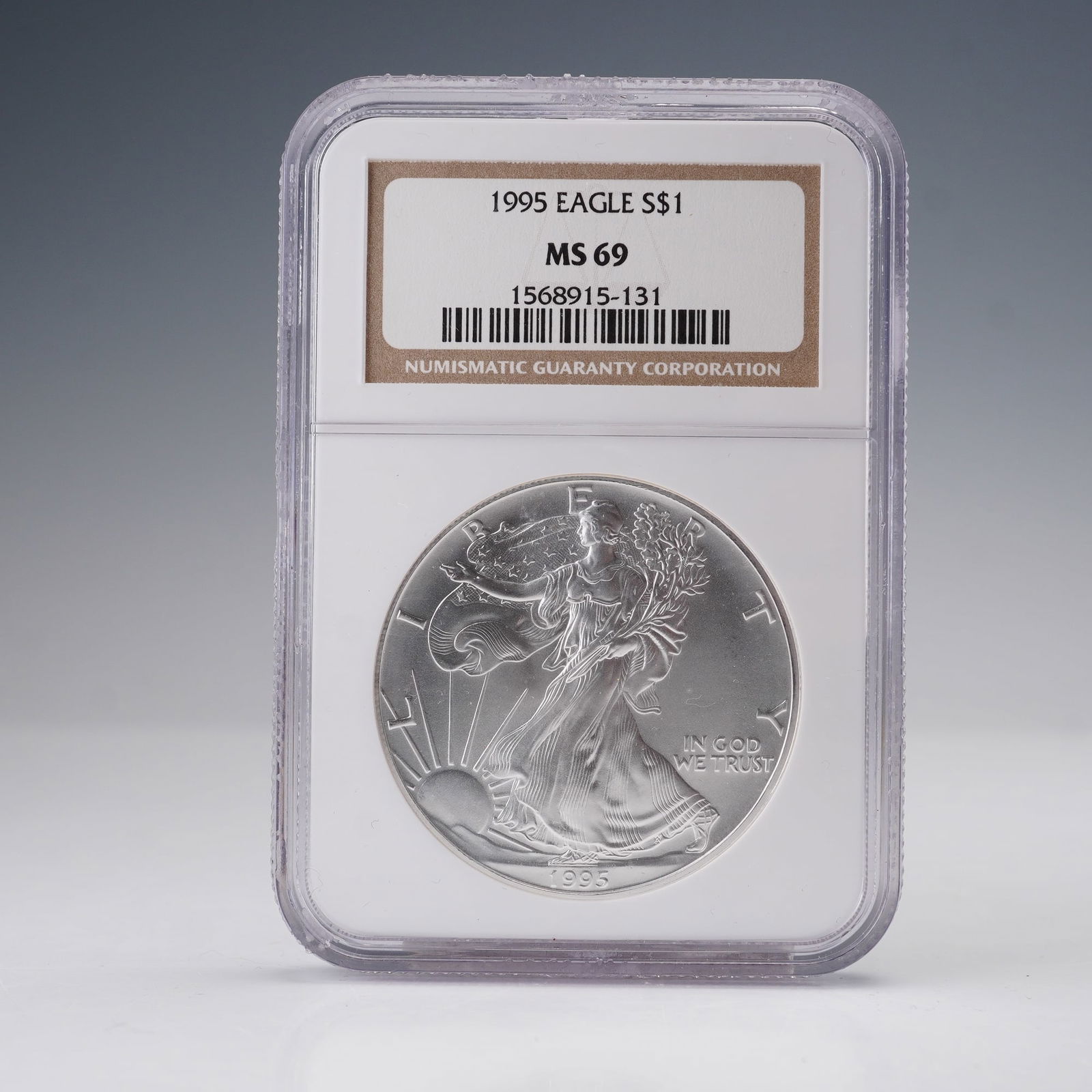 1995 American Silver Eagle Dollar Coin NGC Graded MS 69 (1 of 4)