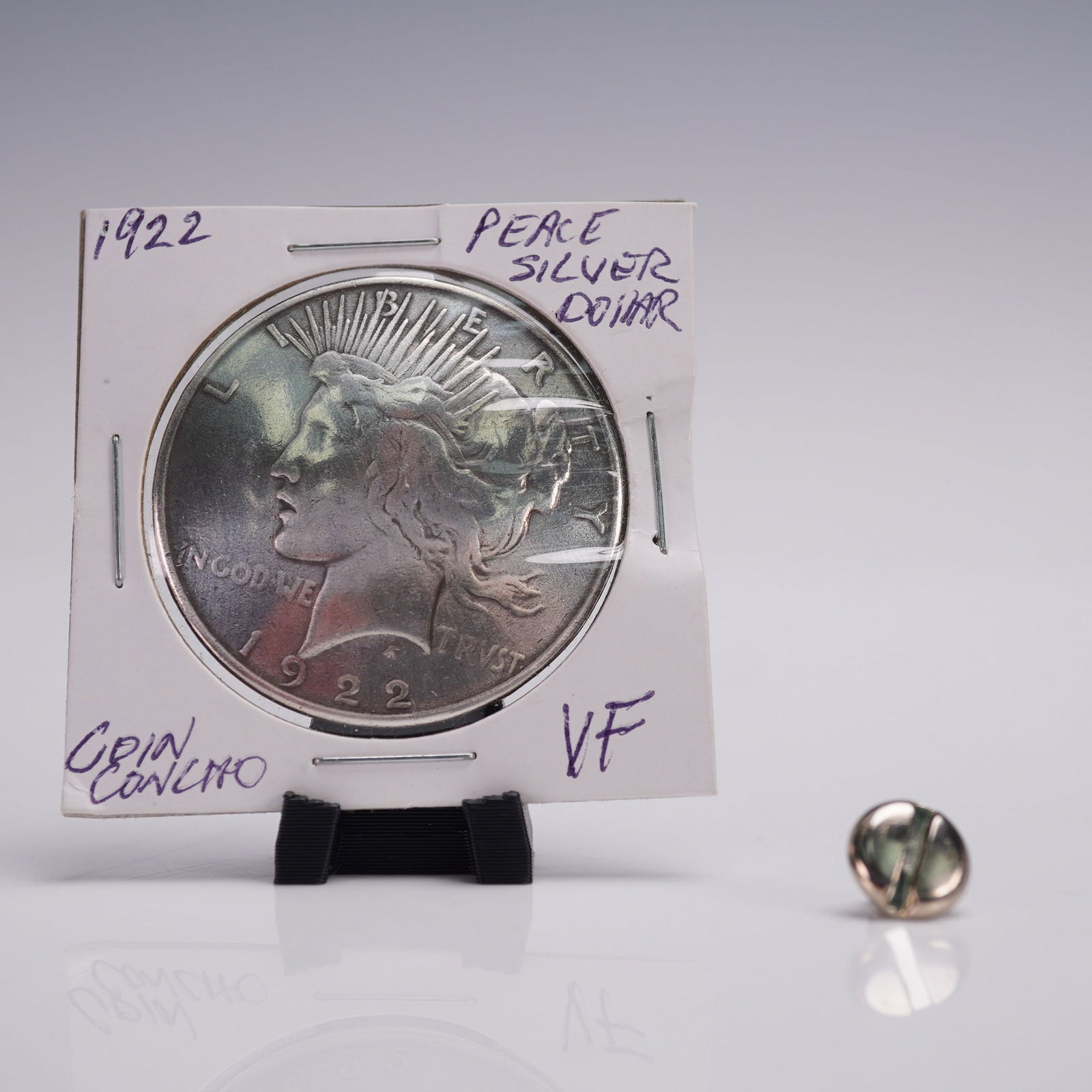 1922 Peace Silver Dollar Coin Concho (1 of 2)