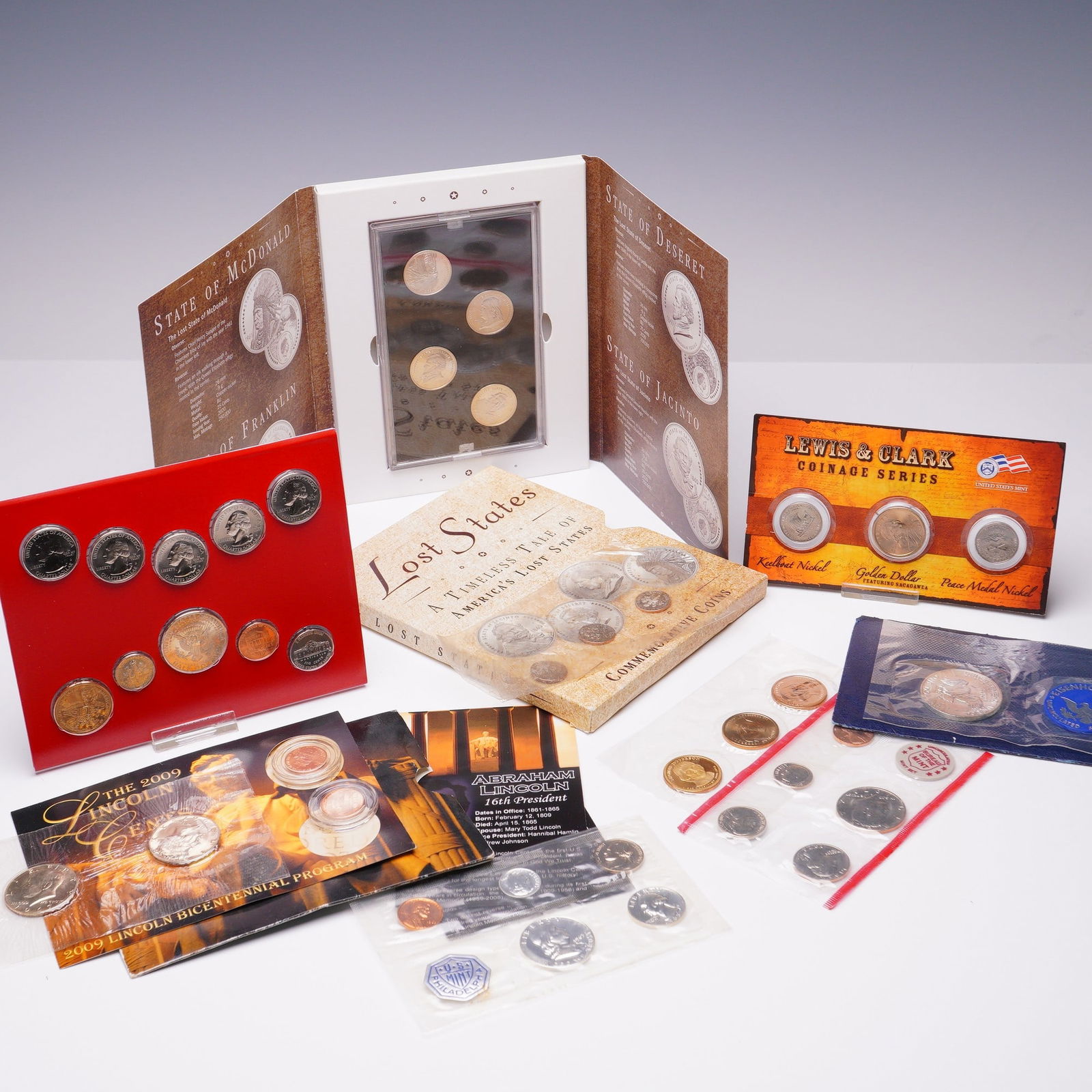 10pc US Mint Coin and Currency Collection Assorted (1 of 6)