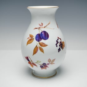 Royal Worcester Porcelain Vase, Evesham