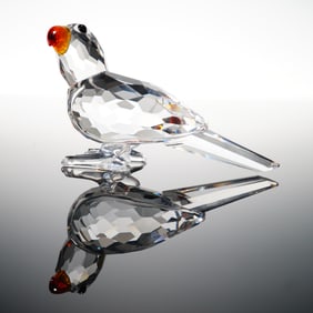 Swarovski Crystal Figurine, Parrot Feathered Beauties Collection