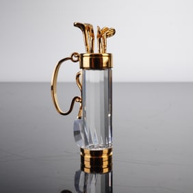 Swarovski Crystal Memories Figurine, Golf Bag