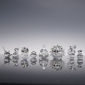 8pc Swarovski Mini Crystal Figurines